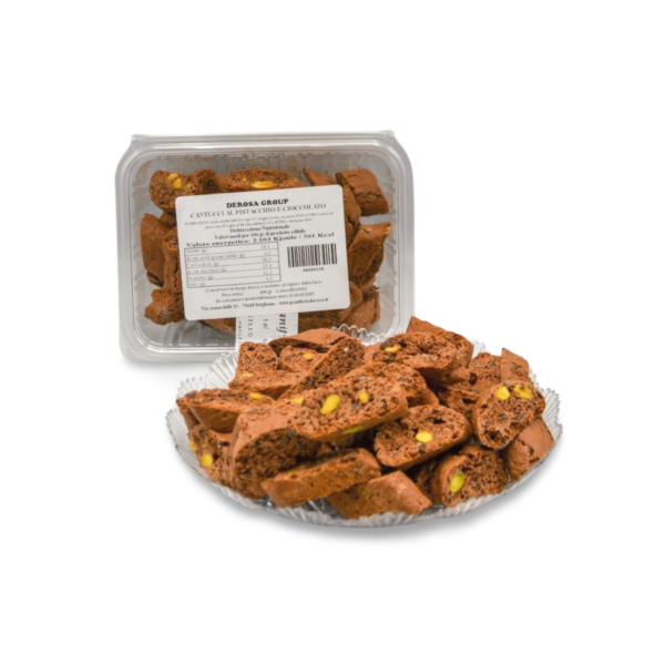 cantucci cioccolato e pistacchio